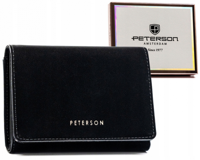 Portofel dama din piele Peterson PTR-PTN 013-WEI-8421 BLA [1]