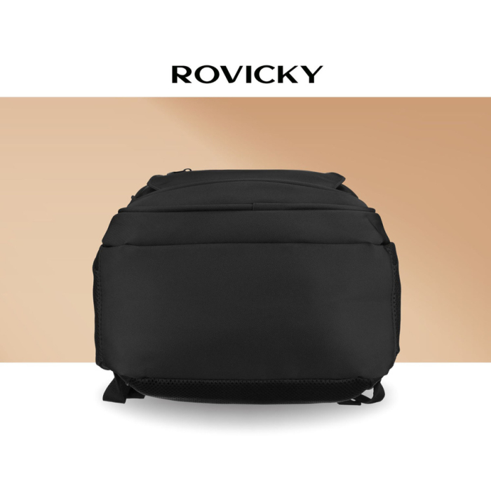 Rucsac de călătorie mare, din poliester negru, perfect pentru bagajul de mână - Rovicky PTR-R-BHX-05-1020 BLACK [5]