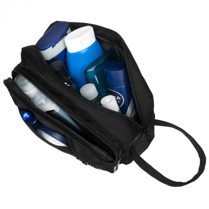 Geantă neagră pentru cosmetice de călătorie din poliester cu mâner confortabil - Peterson PTR-PTN KOS-YG-03 BLACK [6]