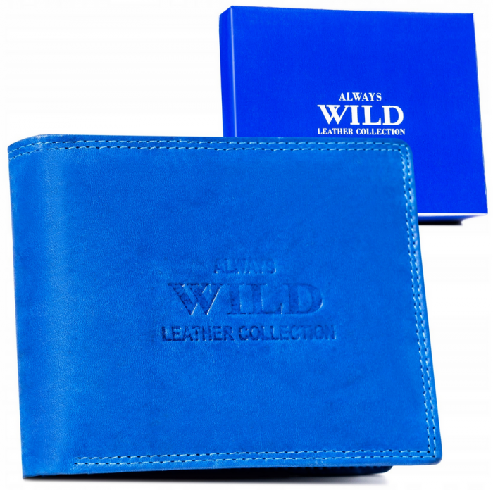 Portofel barbati din piele naturala Always Wild PTR-AW-N7-MAL-0202 R.BLU [12]