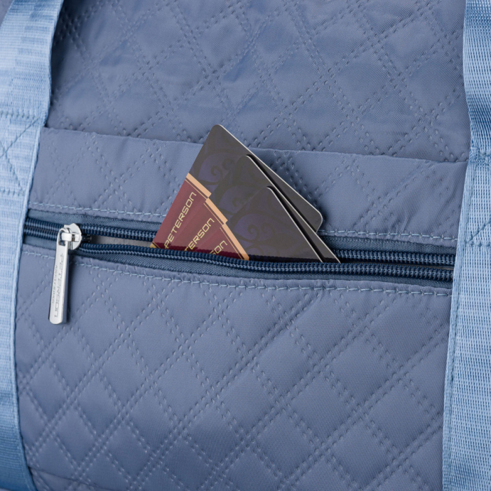 Geantă de antrenament din poliester albastru, cu două compartimente și închidere cu fermoar - Peterson PTR-PTN PIK-01-8564 L.BL [13]