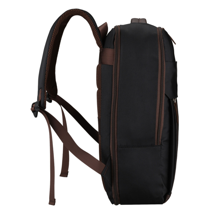 Rucsac de călătorie negru din poliester cu buzunar pentru laptop - Peterson [3]