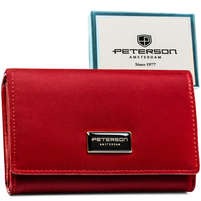 Portofel dama din piele Peterson PTR-PTN PS112-HNL RED [2]