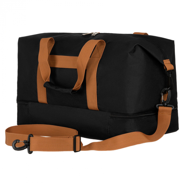 Geantă de călătorie neagră din poliester cu curea de umăr detașabilă - Peterson PTR-PTN 23145-8199 BLACK [4]