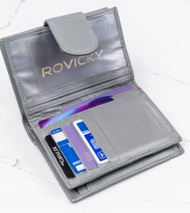 Portofel dama din piele naturala Cavaldi PTR-RD-09-GCL-7291 GR [7]