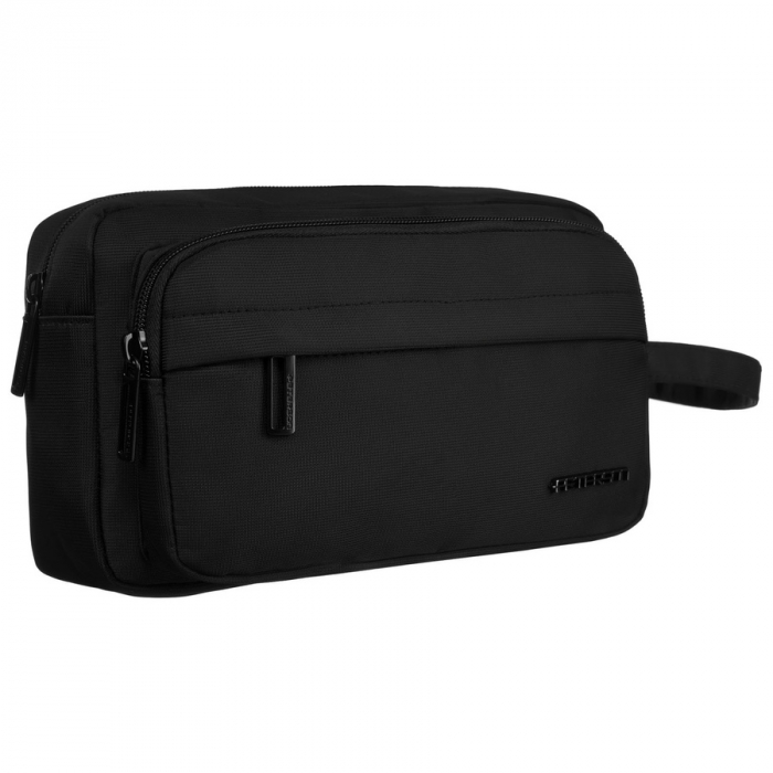 Geantă neagră pentru cosmetice de călătorie din poliester cu mâner confortabil - Peterson PTR-PTN KOS-YG-03 BLACK [1]