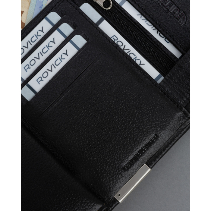 Portofel din piele naturala pentru barbati Cavaldi PTR-N4L-P-PDM-BL BLACK [9]