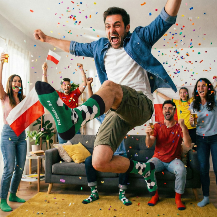 Set de șosete bărbătești cu motiv de fotbal, mărimile 38-44 - Peterson PTR-PTN SML-S3W-FB-38-44 [3]