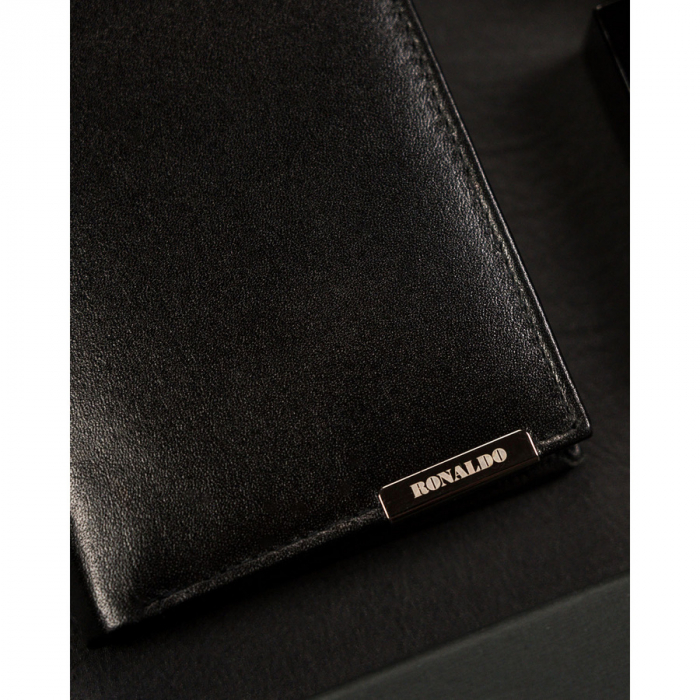 Portofel din piele naturala pentru barbati Ronaldo PTR-RM-03-BDF-BL BLACK [3]
