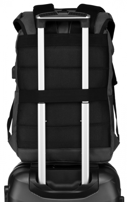 Rucsac cu două compartimente de culoare gri pentru un laptop de 15 inchi - Peterson PTR-PTN 77713-6715 GR [15]