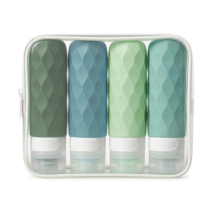 Bidon de călătorie din silicon în nuanțe de verde - Peterson PTR-SBP-90-SET4-0450 GRE [1]