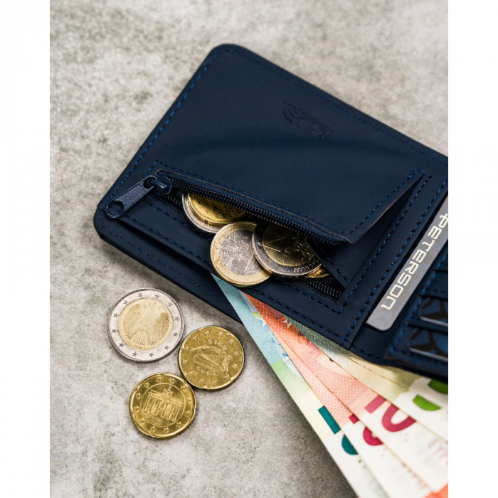 Portofel din piele pentru barbati Peterson PTR-PTN EH-07Z NAVY [9]