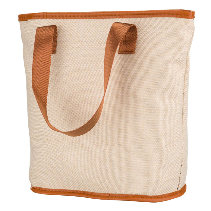 Geantă cosmetică din material sintetic bej și maro cu închidere cu fermoar - Peterson PTR-PTN KOS-DA-15-3477 B [3]