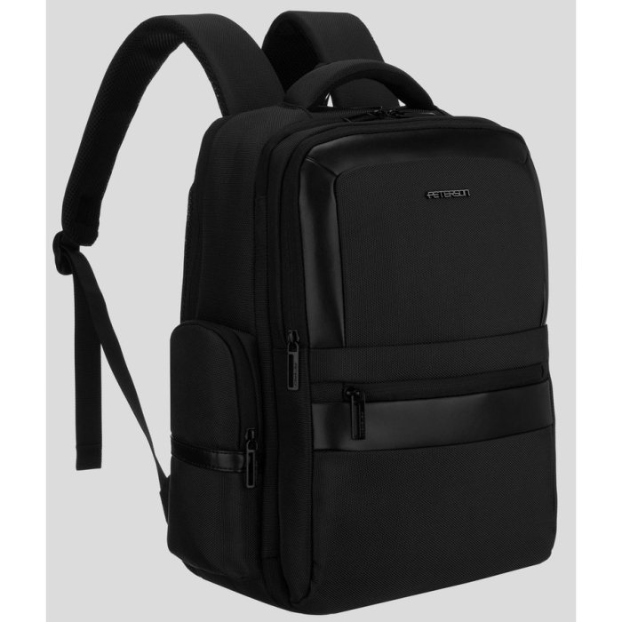 Rucsac de călătorie negru din poliester cu bretele reglabile - Peterson PTR-PTN HY243-7062 BLACK [2]