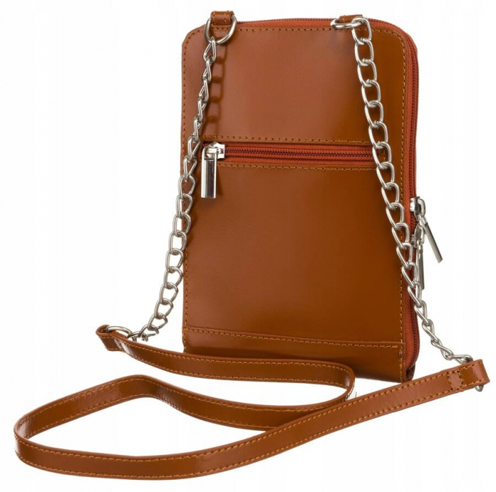 Mini geanta de dama din piele naturala PTR-4822-SB-4660 CAMEL [3]