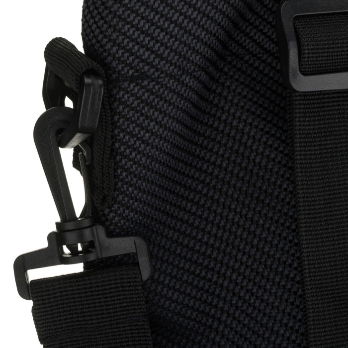 Geantă neagră de damă din poliester cu buzunar exterior - Rovicky PTR-R-TZ15605-ZH BLACK [5]