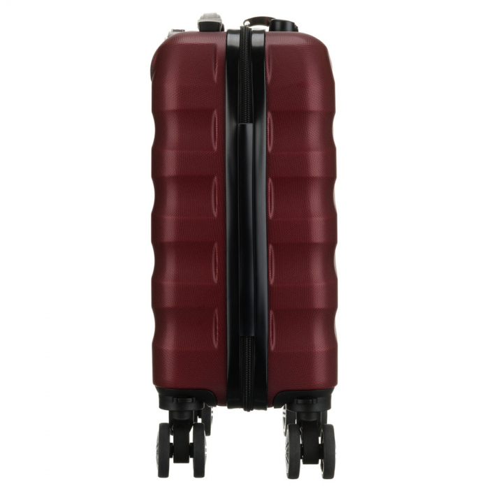 Valiză mică de cabină cu roți detașabile, culoare vișinie - Peterson PTR-PTN 5806-W-XS-4473 P [8]
