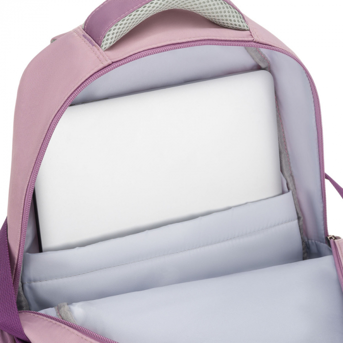 Ghiozdan școlar din poliester, alb și violet, cu bretele reglabile - Peterson PTR-PTN 8603-1303 PURPLE [10]