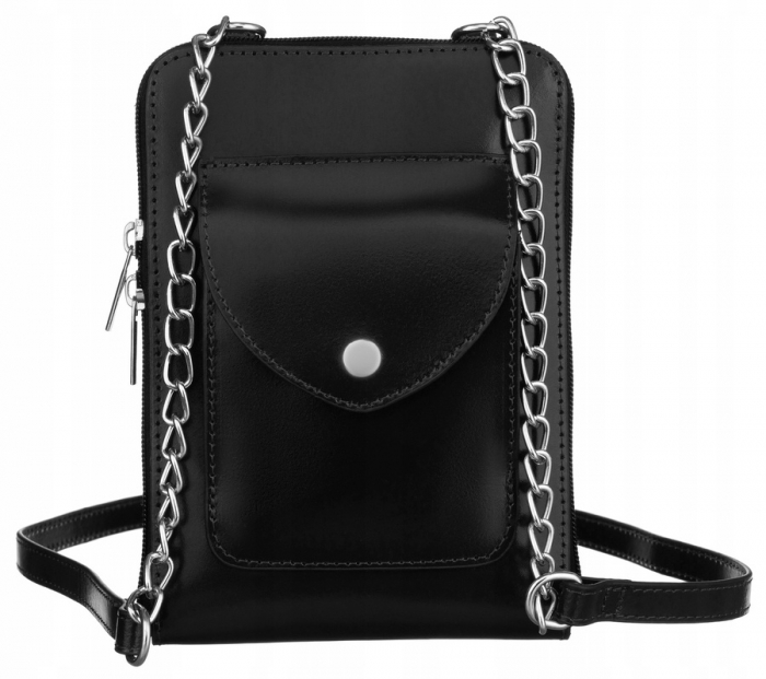 Mini geanta de dama din piele naturala PTR-4822-SB-4677 BL [2]