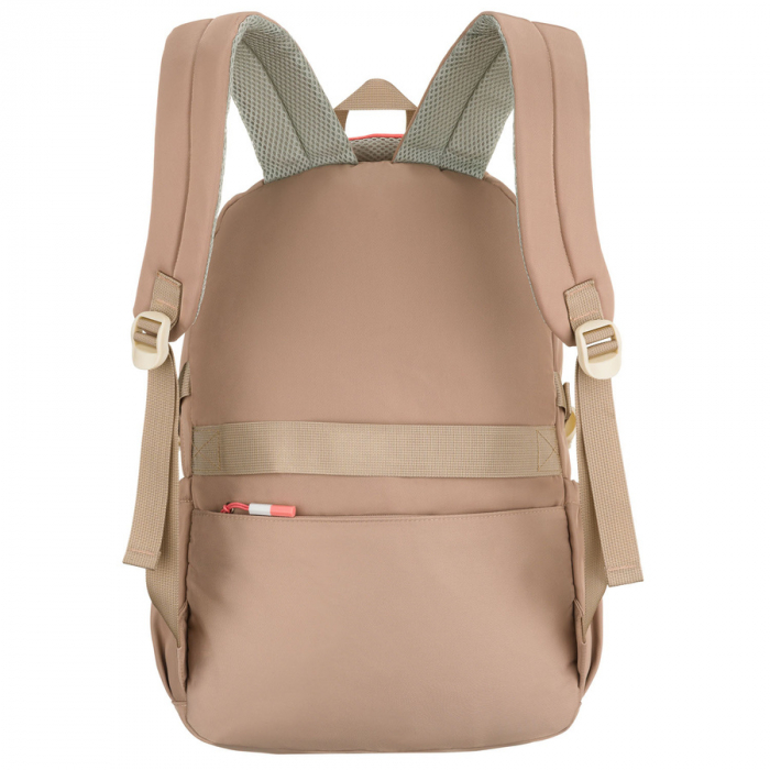Rucsac școlar pentru copii din poliester bej și roz cu compartiment pentru laptop - Peterson PTR-PTN 8592-1372 BEIGE [6]