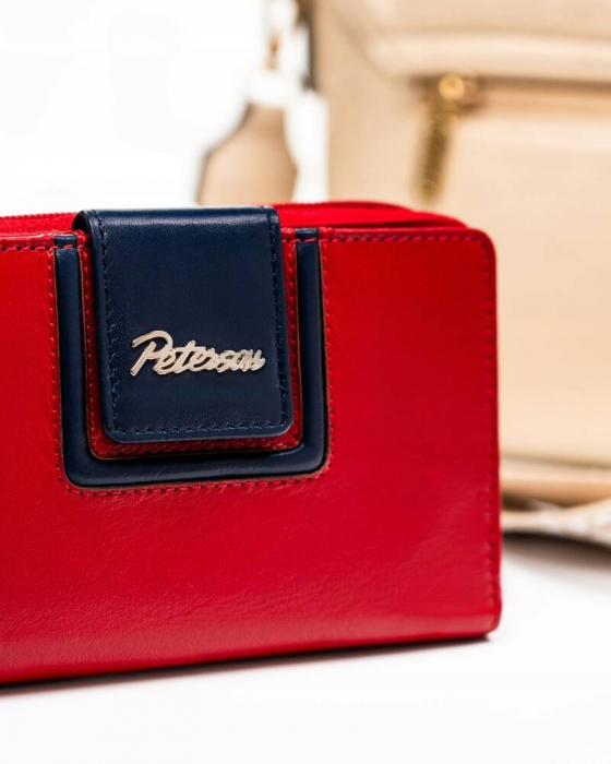 Portofel dama din piele naturala Peterson PTR-PTN KA-28-9689 RED/N [4]