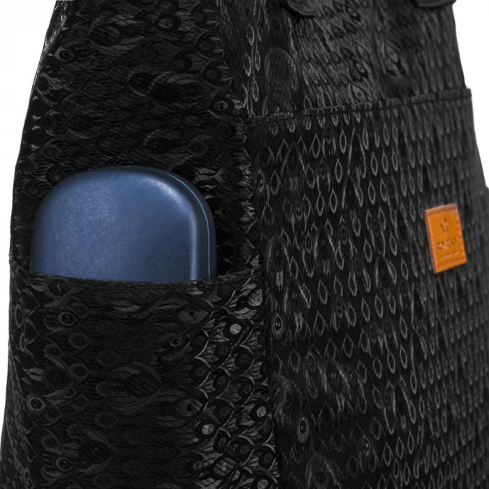 Geantă de cumpărături din material textil negru - Rovicky PTR-R-TZ-01-2417 BLACK W [7]