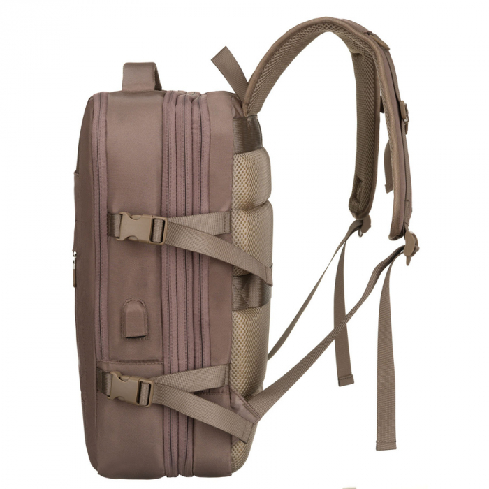Rucsac de călătorie bej cu port USB - Peterson PTR-PTN 24421-5081 BEIGE [6]