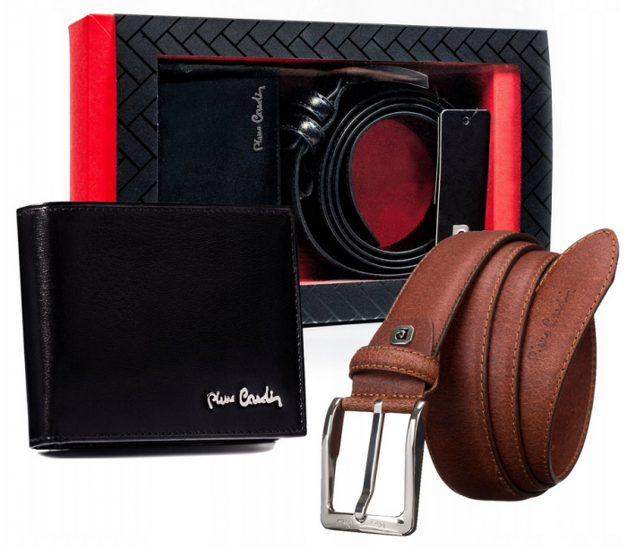 Set cadou barbati portofel si curea din piele naturala Pierre Cardin PTR-ZM-PC31 [13]