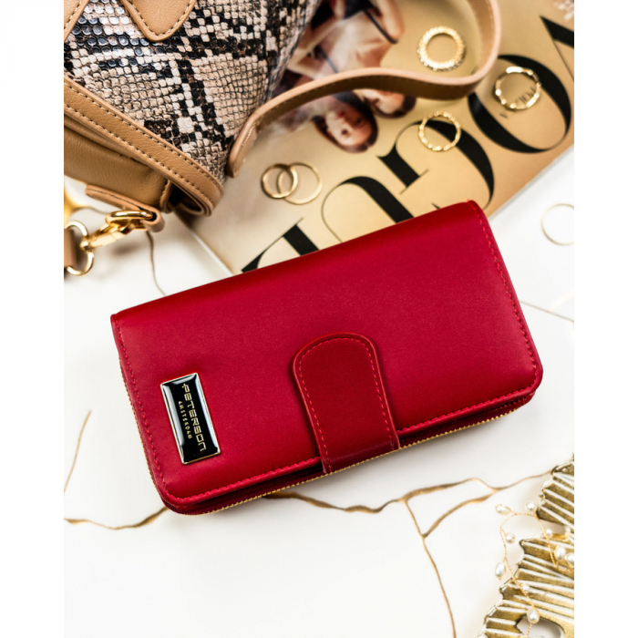 Portofel din piele pentru femei Peterson PTR-PTN PS116-HNL RED [3]