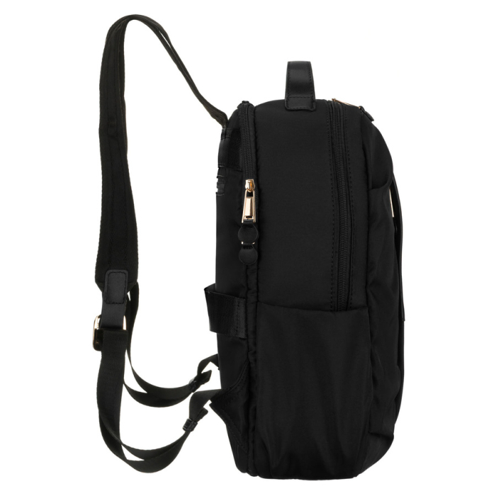 Rucsac negru din nailon pentru femei cu curea de bagaj - Peterson PTR-PTN JN-09-0047 BLACK [5]