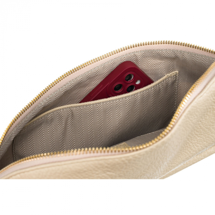 Borsetă de damă spațioasă, mare, bej, din piele ecologică, tip geantă de umăr sau crossbody, Peterson PTR-PTN SSY-3-F19 D.BEIG [7]