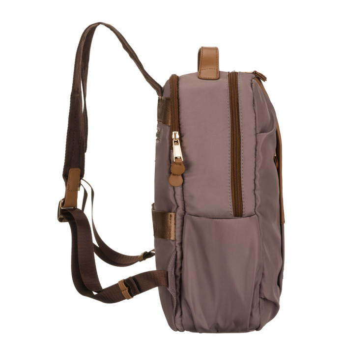 Rucsac bej pentru femei din nailon cu bretele reglabile - Peterson PTR-PTN JN-09-0061 BEIGE [7]