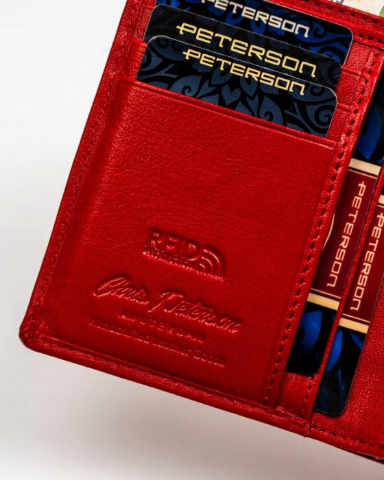 Portofel dama din piele naturala Peterson PTR-PTN KA-26-9603 RED/N [8]