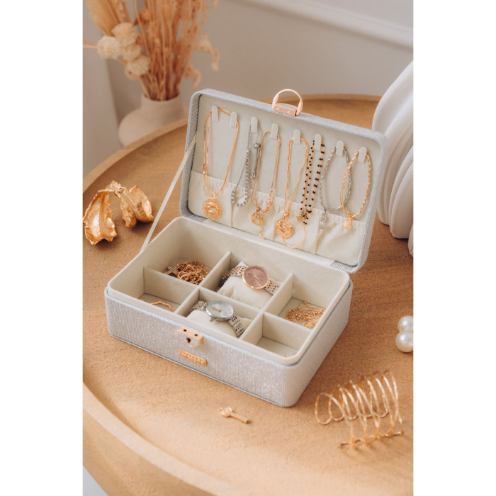 Cutie elegantă din argint cu zăvor și cheie - Peterson PTR-PTN SZK-08-3101 SILV [9]