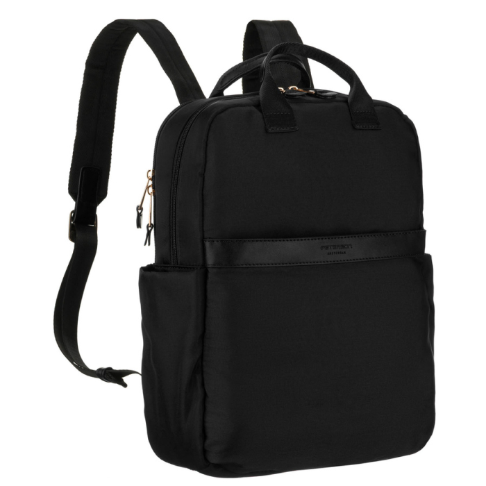 Rucsac de damă negru din nylon cu bretele reglabile - Peterson PTR-PTN JN-08-9980 BLACK [2]