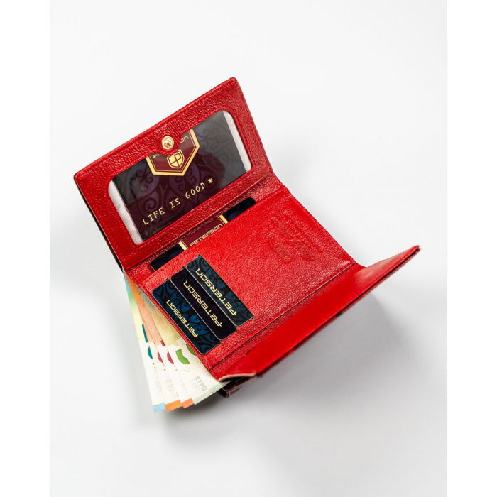Portofel dama din piele naturala Peterson PTR-PTN PS15-09-FDS RED [7]