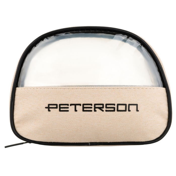 Geantă cosmetică din material sintetic bej și negru cu panou transparent - Peterson PTR-PTN KOS-DA-17-3507 B [2]