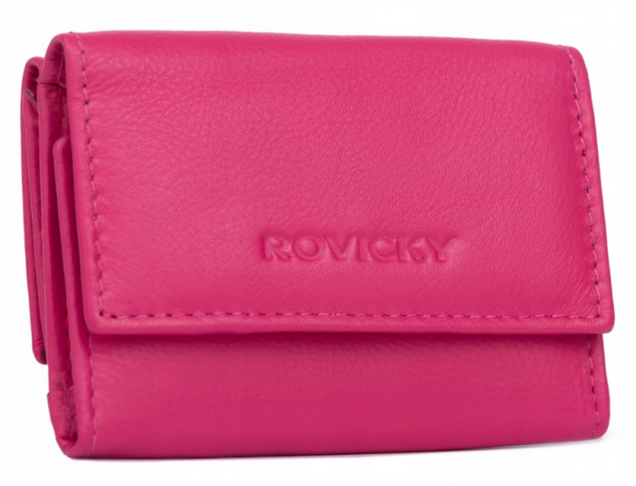 Portofel dama din piele naturala Rovicky PTR-R-20-LFN-2909 MAGENTA [1]