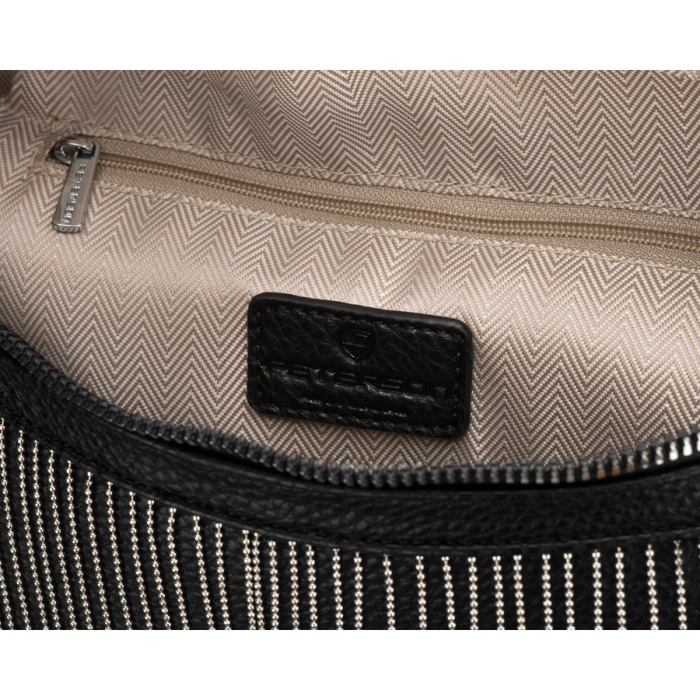 Geantă elegantă de damă din piele ecologică de culoare neagră tip borseta - Peterson PTR-PTN MIS-09-2072 BLAC [9]