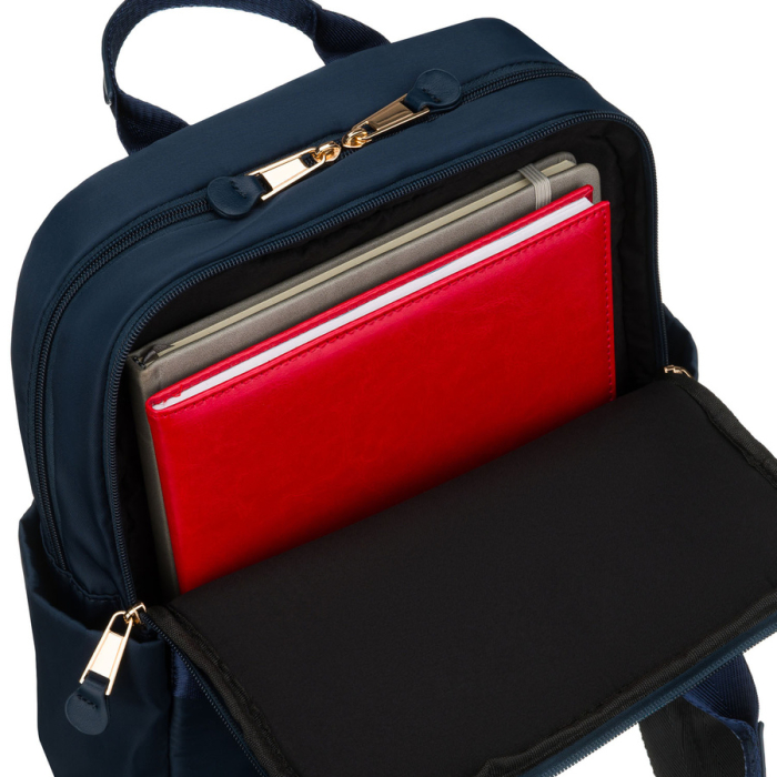 Rucsac de damă bleumarin din nylon cu bretele reglabile și închidere cu fermoar - Peterson PTR-PTN JN-08-9997 NAVY [20]