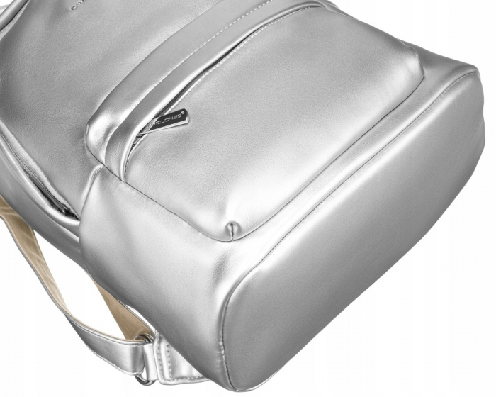 Rucsac elegant de dama din piele ecologica - David Jones PTR-6721-2 SIL [8]
