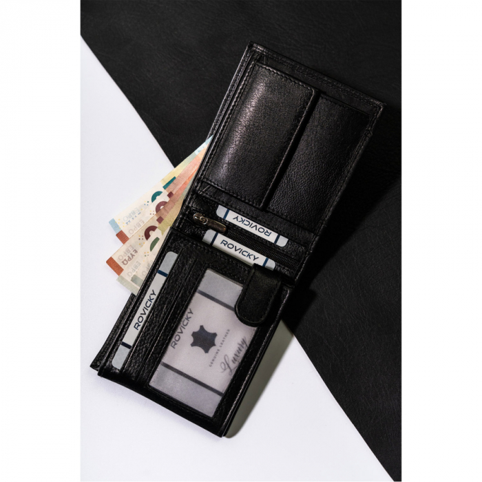 Portofel clasic bărbătesc pentru carduri și documente cu RFID - Always Wild N992-P-CCD-2-2719 BL [7]