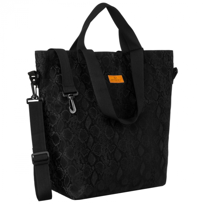 Geantă mare de damă, neagră, din poliester, cu mânere și curea reglabilă - Rovicky PTR-R-TZ15605-2455 BLACK [1]
