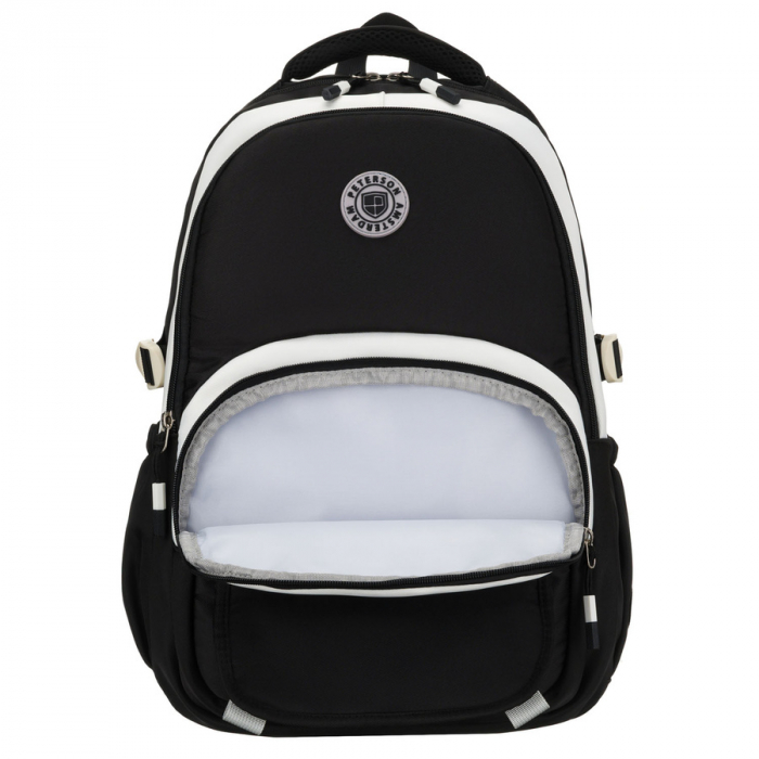 Rucsac școlar pentru copii din poliester, negru, cu compartiment pentru laptop, rezistent la umezeală - Peterson PTR-PTN 8592-1365 BLACK [7]