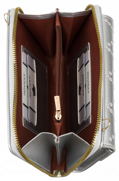 Poșetă-portofel elegant cu curea lungă - 4U Cavaldi PTR-M-13-1293 SI [6]