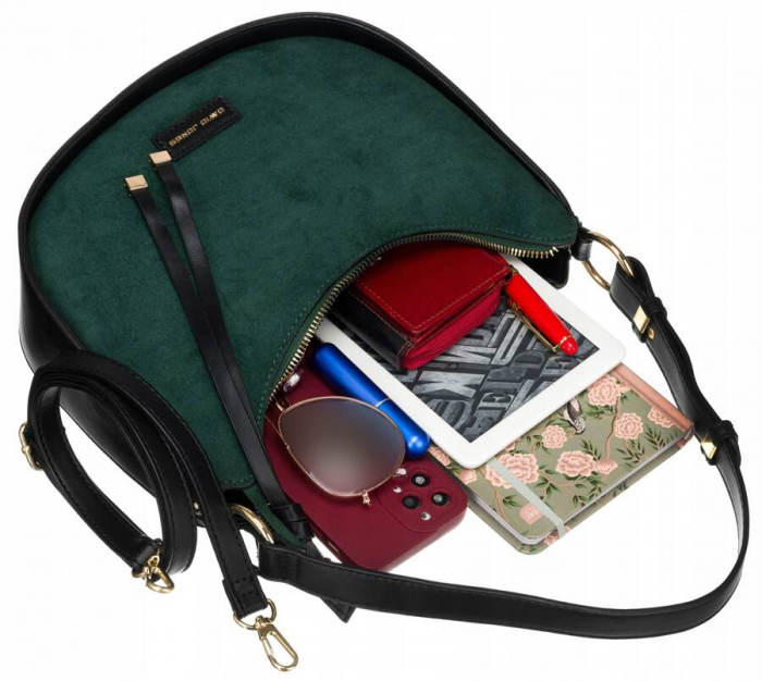 Geanta de dama eleganta din piele ecologica - David Jones PTR-CM6542 D.GRE [8]