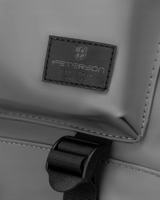 Rucsac spațios de oraș gri din poliester - Peterson PTR-PTN NAIROBI-9121 GRA [11]