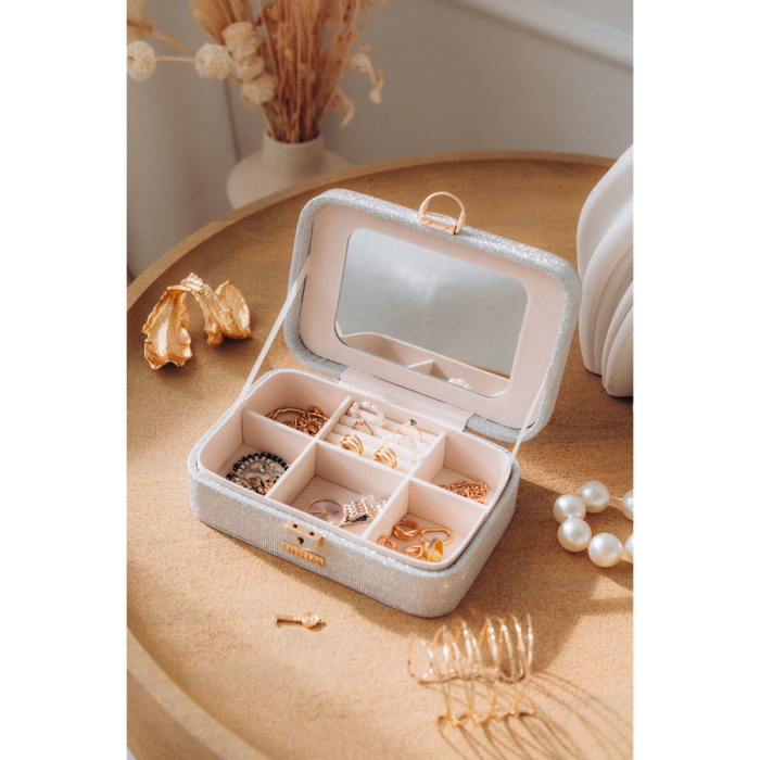 Cutie argintie spațioasă și elegantă, cu încuietoare cu cheie - Peterson PTR-PTN SZK-07-3071 SILV [6]