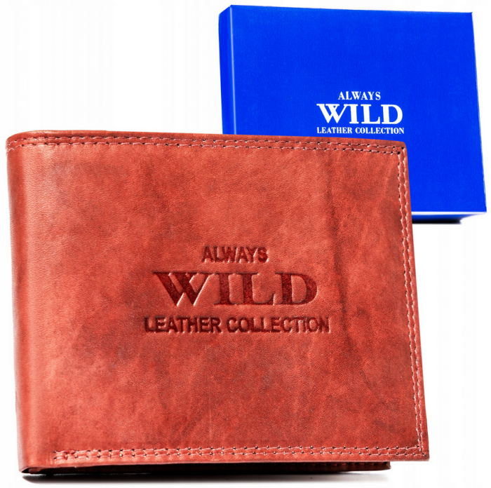 Portofel barbati din piele naturala Always Wild PTR-AW-N992-MAL-0516 R.B [13]