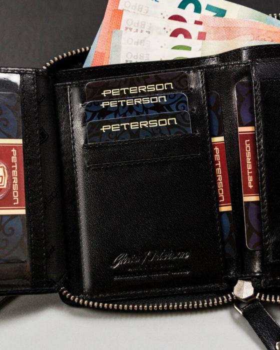 Portofel barbati din piele naturala Peterson PTR-PTN 340-PR 2-1-1 BL [9]